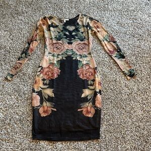 Floral Long Sleeve Dress